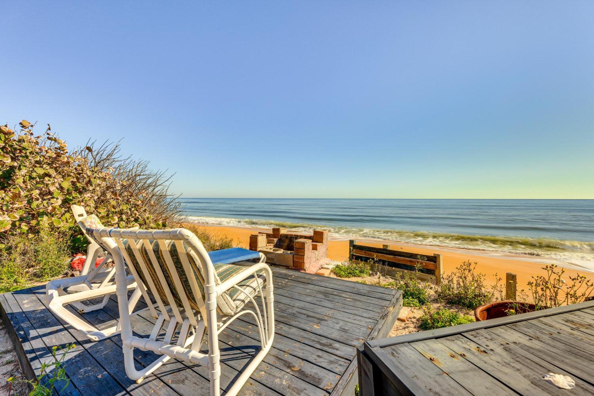 Oceanfront Oasis In Flagler Beach With Deck And Views! Εξωτερικό φωτογραφία