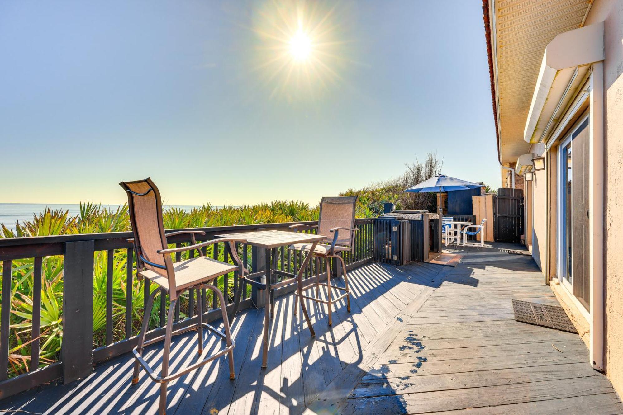 Oceanfront Oasis In Flagler Beach With Deck And Views! Εξωτερικό φωτογραφία